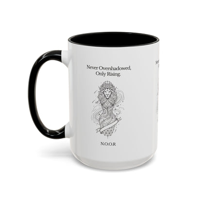 Personalized Girl Lion Accent Coffee Mug