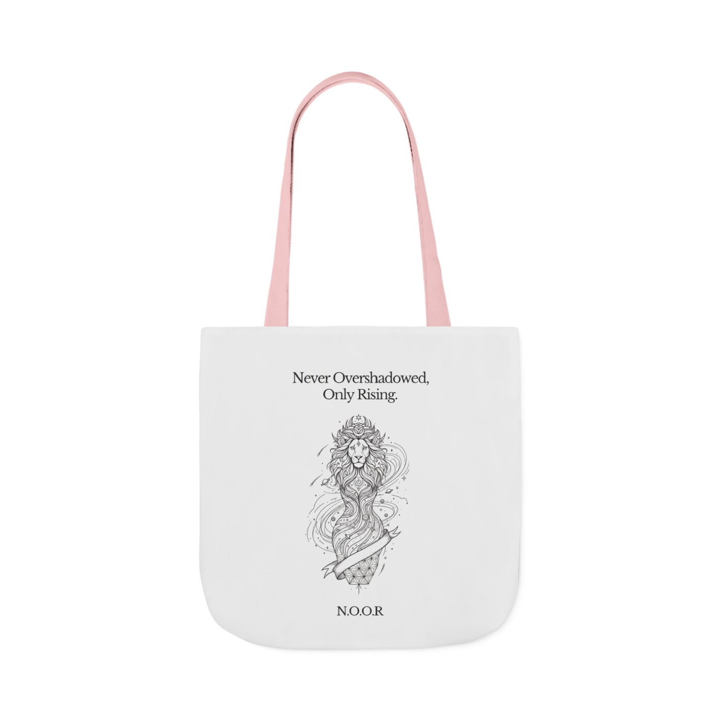 Personalized Initial Quote Girl Lion Canvas Tote Custom Name