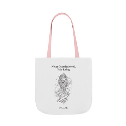 Personalized Initial Quote Girl Lion Canvas Tote Custom Name