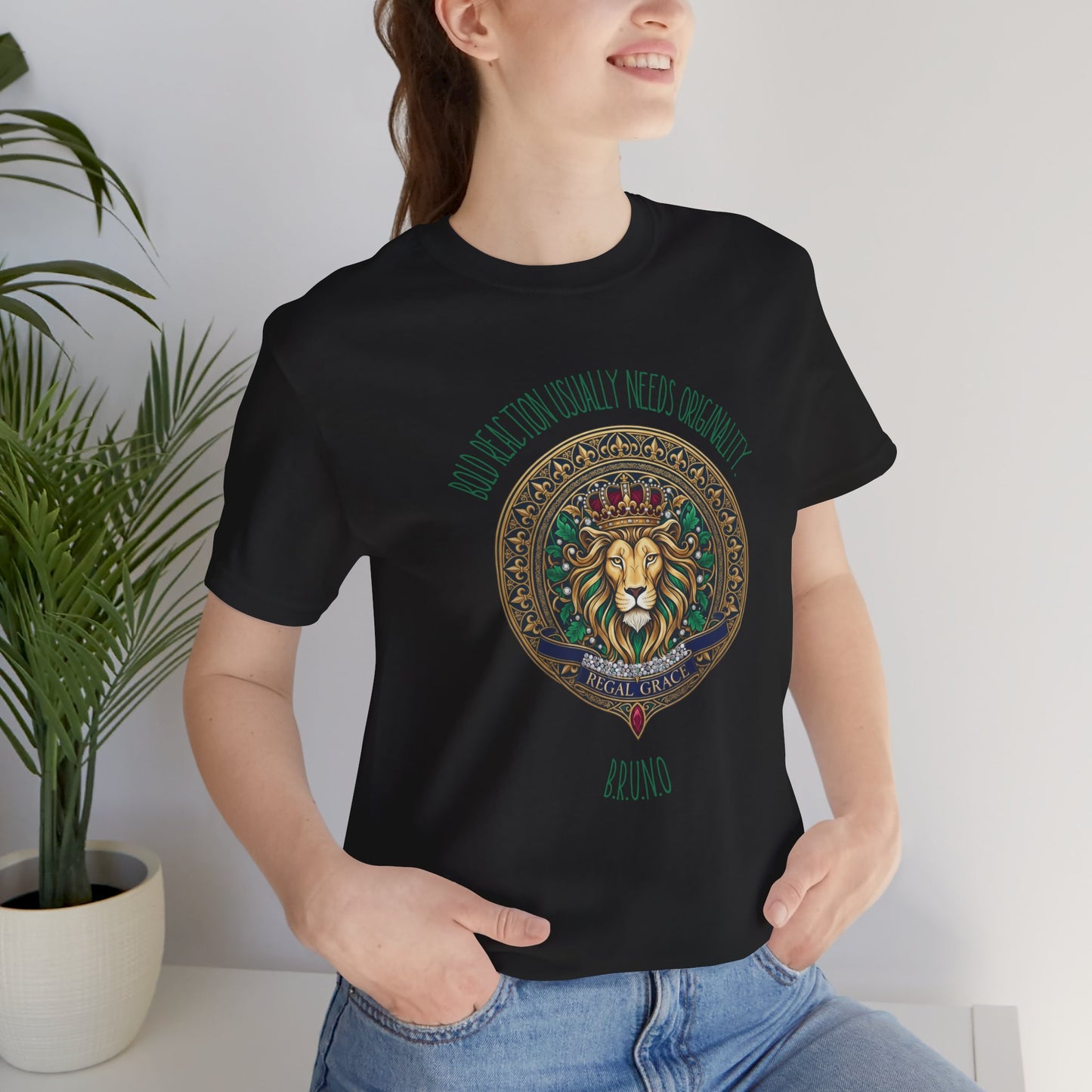 Personalized Lion Crest Graphic Tee