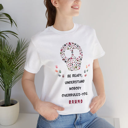Personalized Peace Floral  and Skull Tee