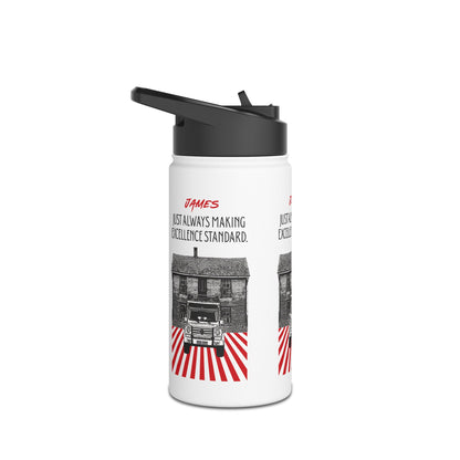 Personalized Initial Quote Vintage Car Stainless Steel Water Bottle