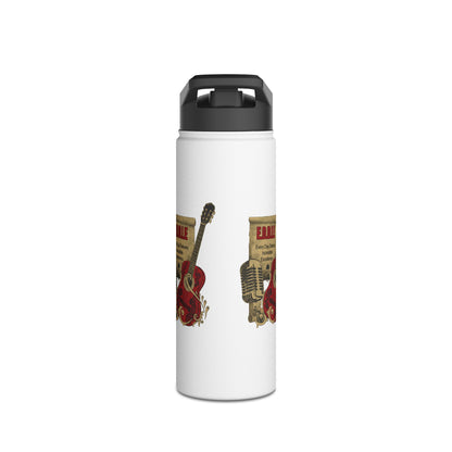 Personalized Initial Quote Guitar Stainless Steel Water Bottle