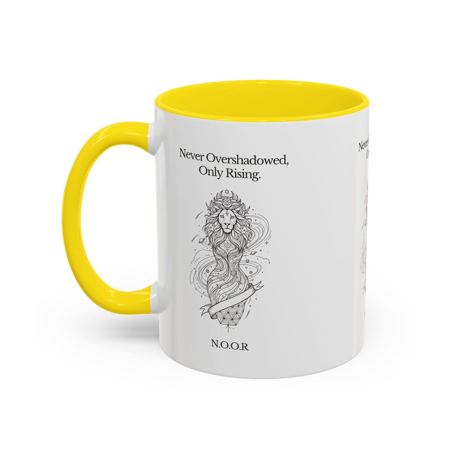 Personalized Girl Lion Accent Coffee Mug