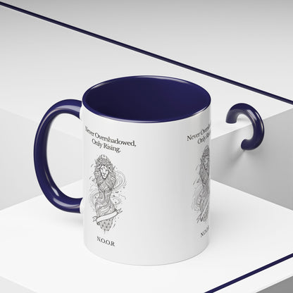 Personalized Girl Lion Accent Coffee Mug