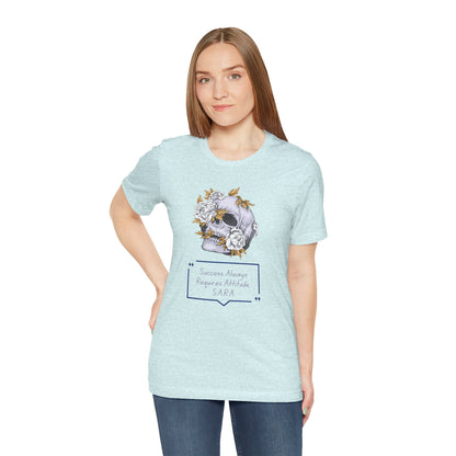 Personalized Floral Skull Graphic Tee
