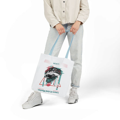 Personalized Initial Quote Dinosaur Car Canvas Tote Custom Name