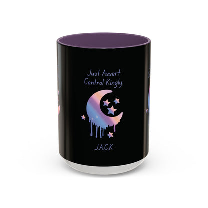 Personalized Moon Dripping Accent Coffee Mug