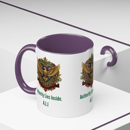 Personalized Initial Eagle Accent Coffee Mug