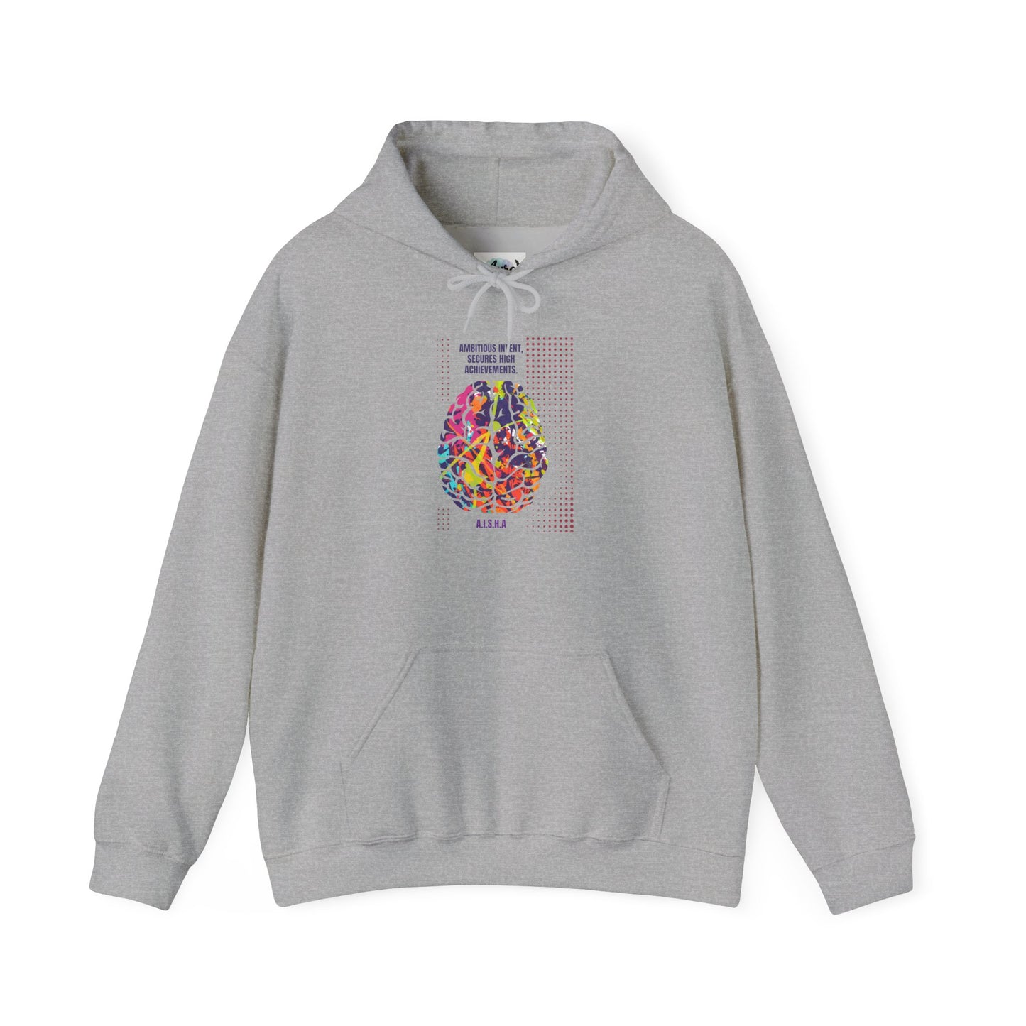 Personalized Brain Graphic Hooded Sweatshirt