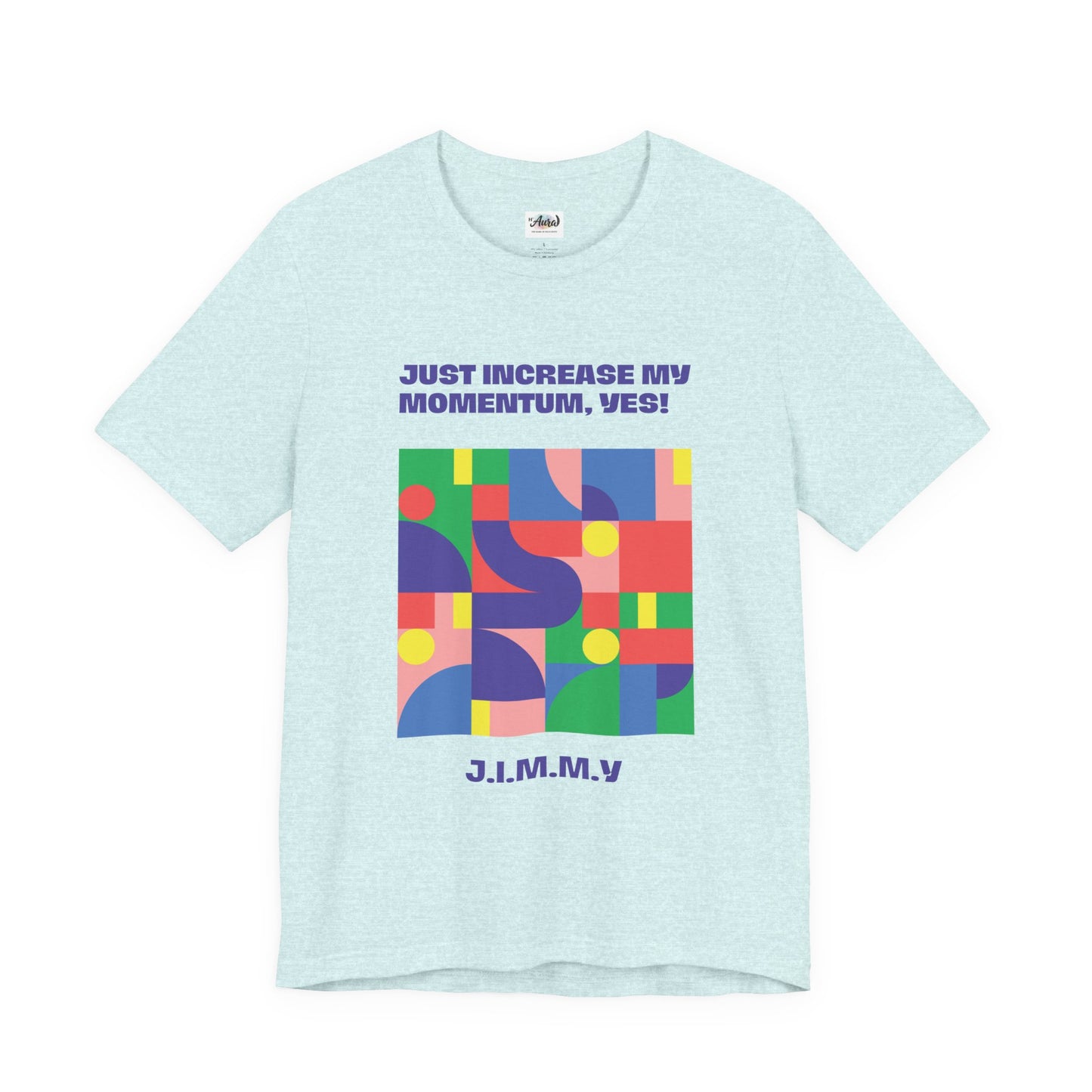 Personalized Momentum Graphic Colorful Geometric Design Tee