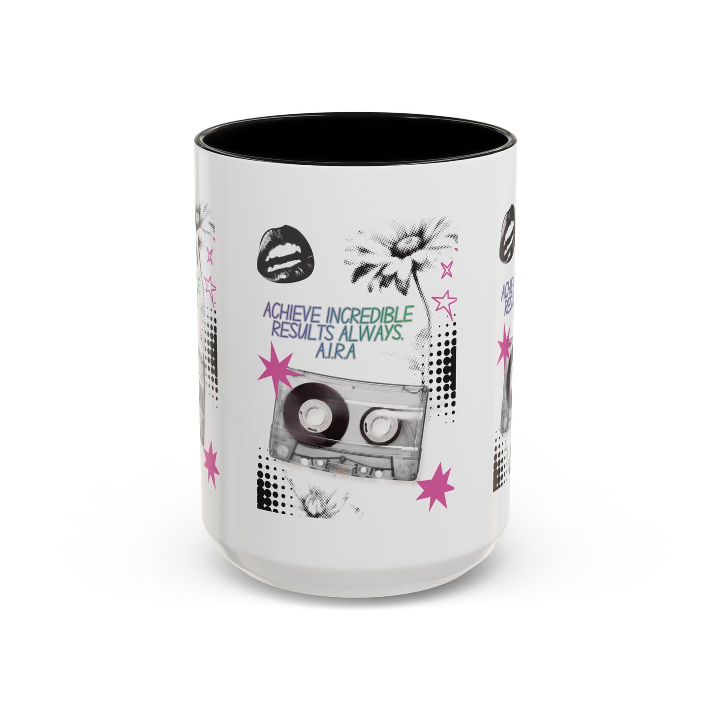 Personalized Cassette Vibes Accent Coffee Mug