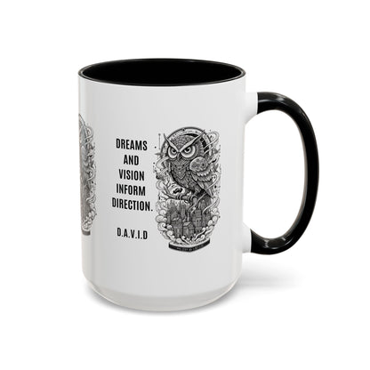 Personalized Owl Vision Accent Coffee Mug