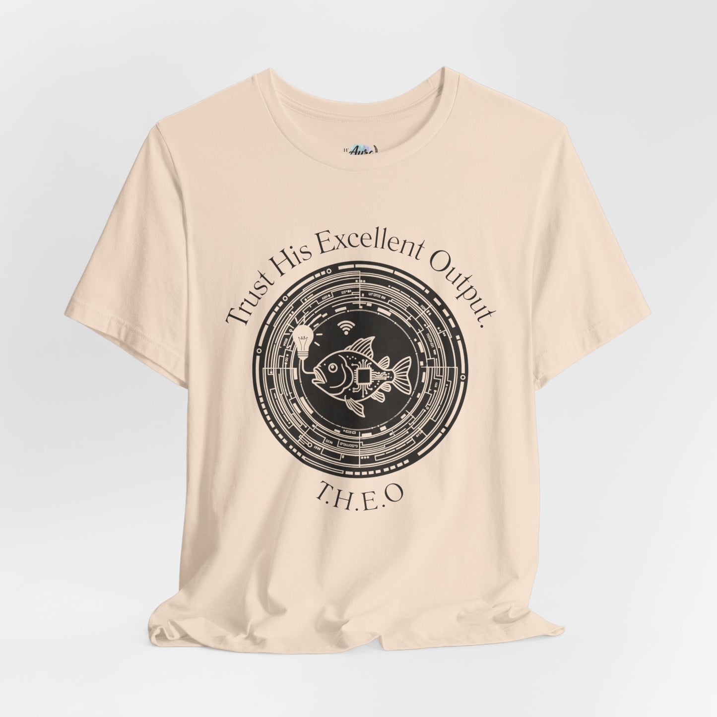Personalized Spiritual Fish Circle Design Graphic Tee