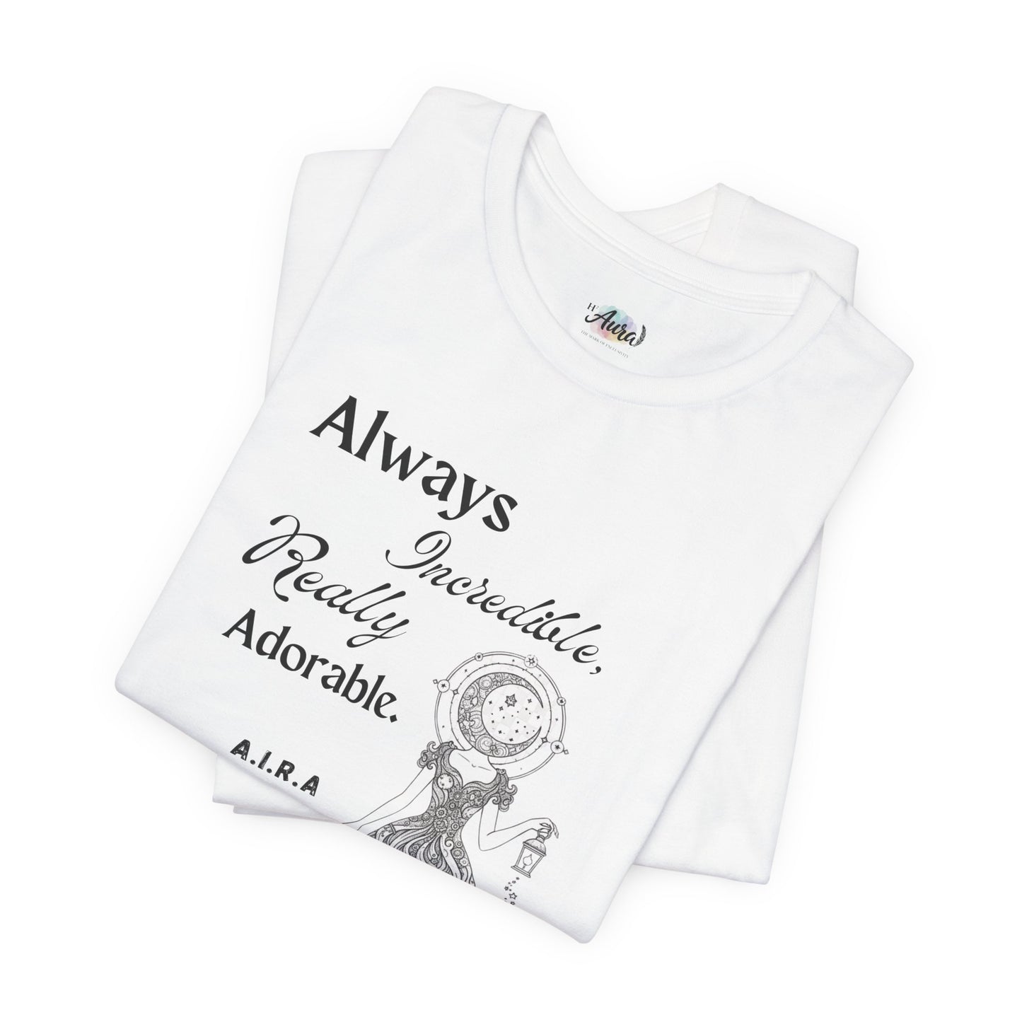 Personalized Cute Illustration black and white Graphic Tee