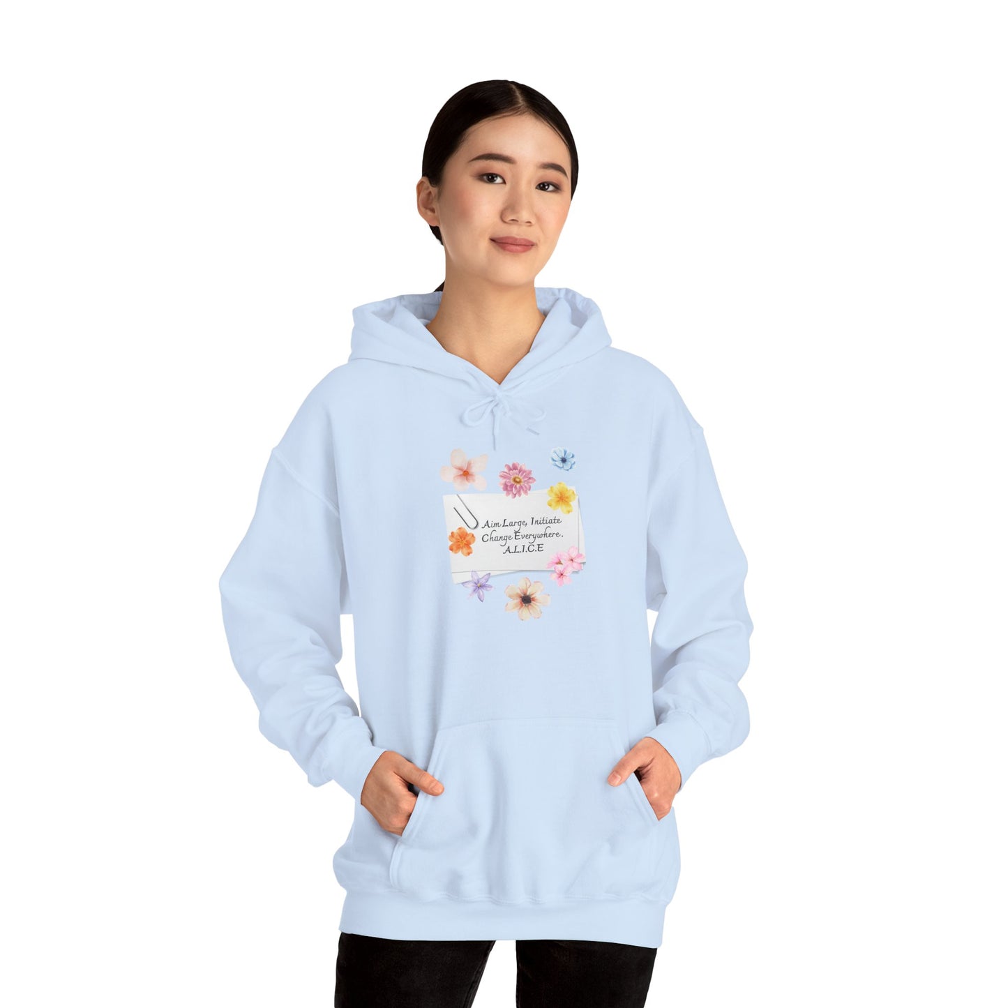 Personalized Floral Note Hooded Sweatshirt