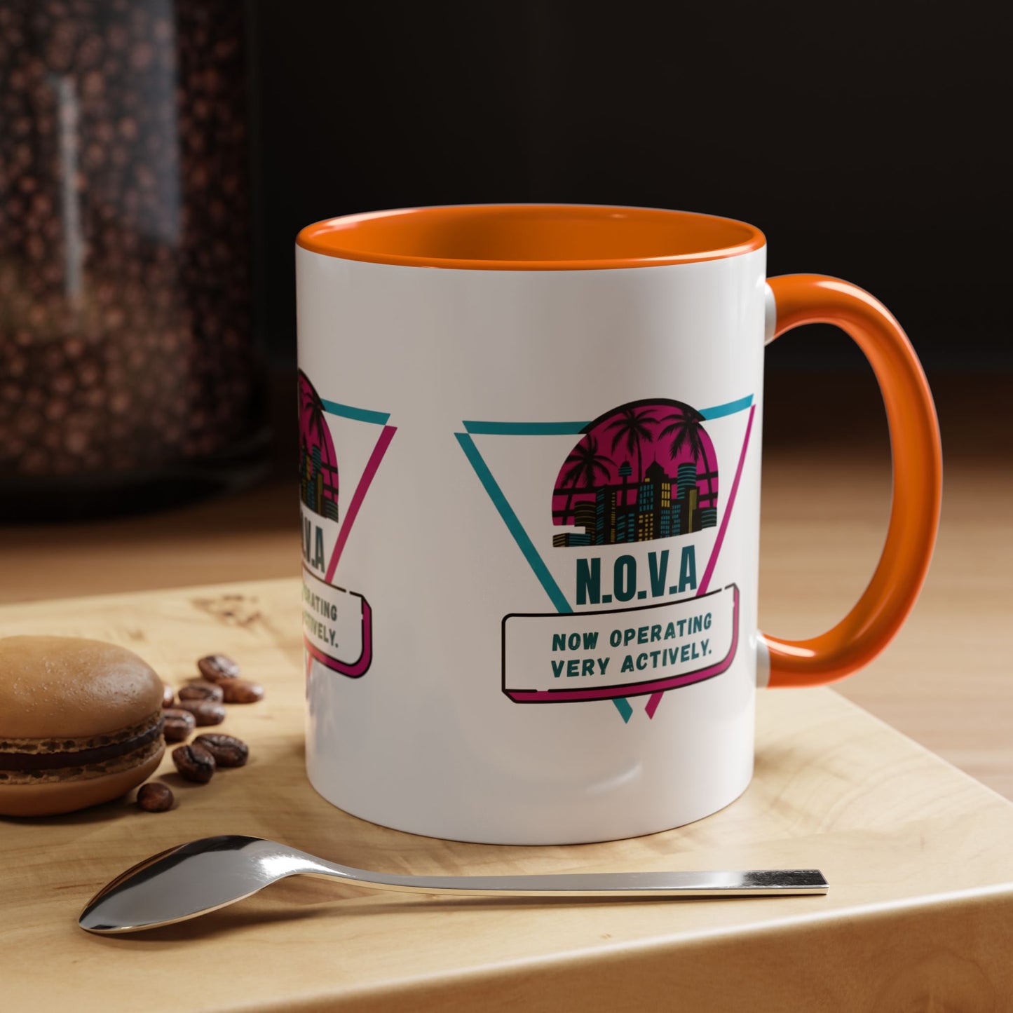 Personalized Building View Accent Coffee Mug