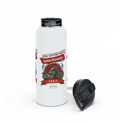 Personalized Initial Quote Motorcycle Stainless Steel Water Bottle