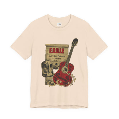 Personalized Music Vintage Microphone & Guitar Tee