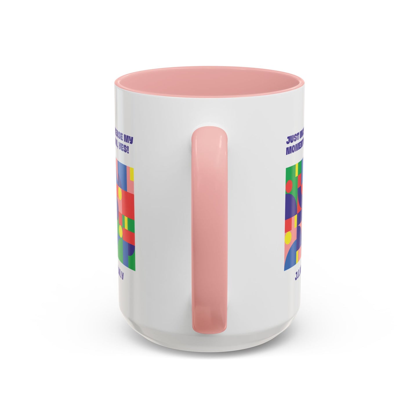 Personalized Initial Colorful Momentum Accent Coffee Mug