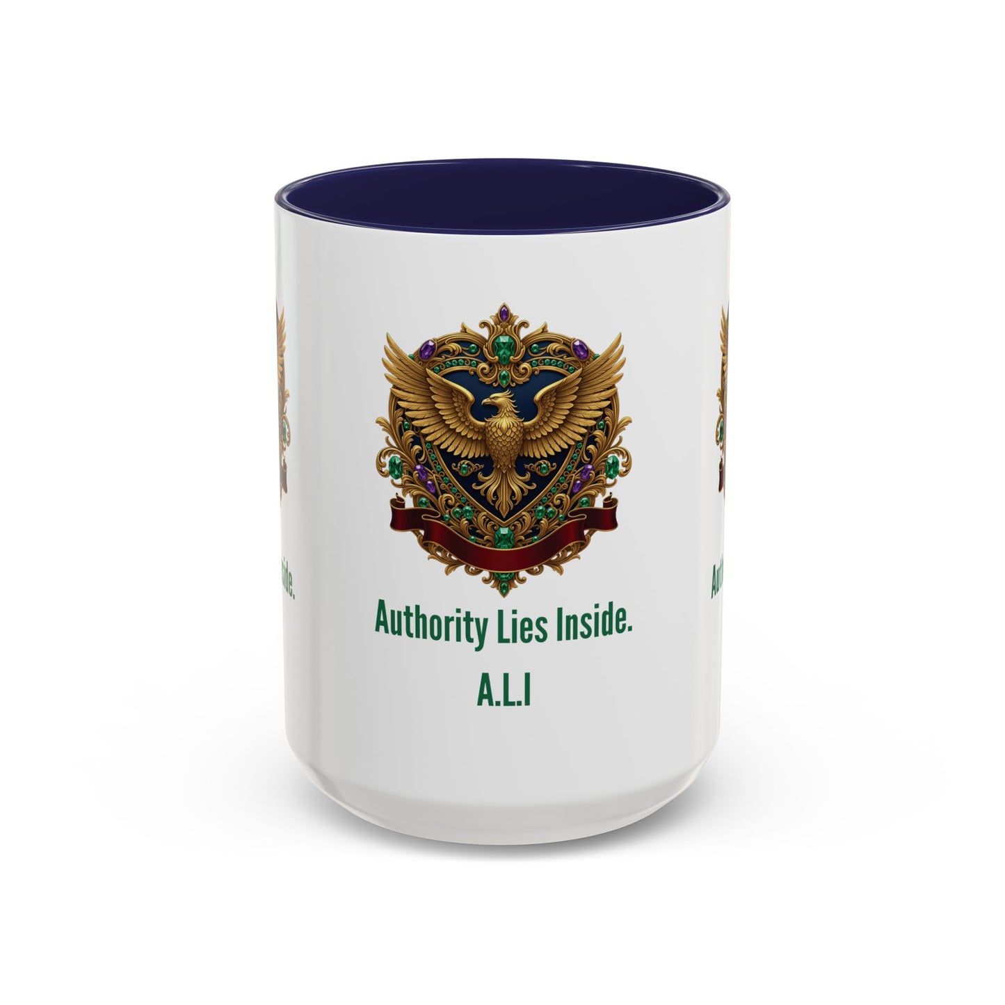 Personalized Initial Eagle Accent Coffee Mug