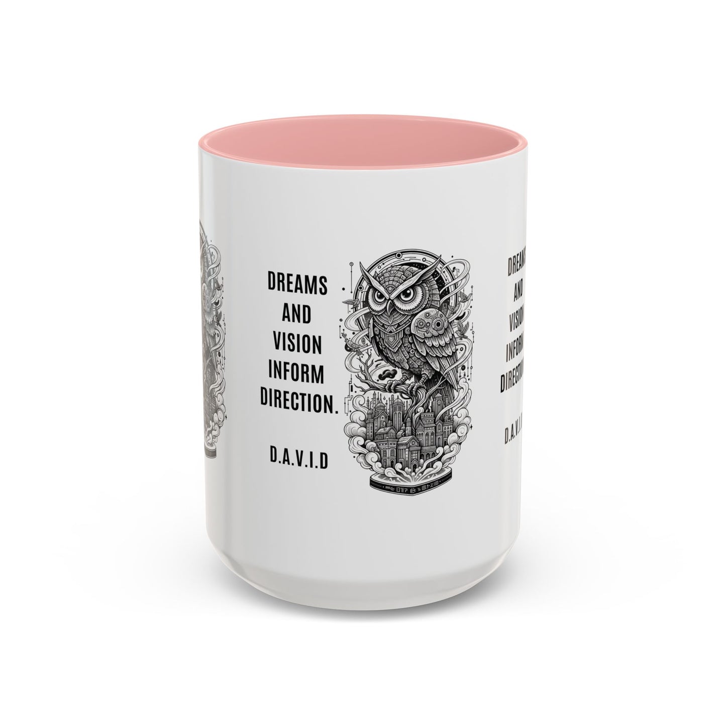 Personalized Owl Vision Accent Coffee Mug