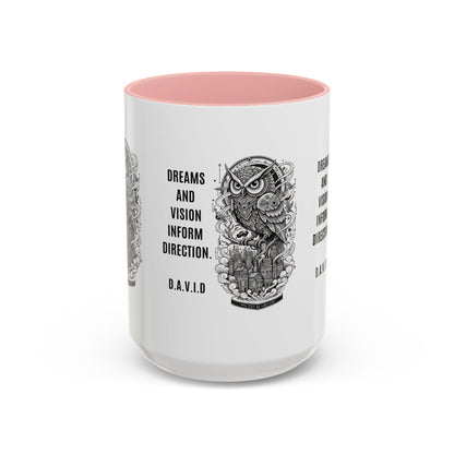 Personalized Owl Vision Accent Coffee Mug