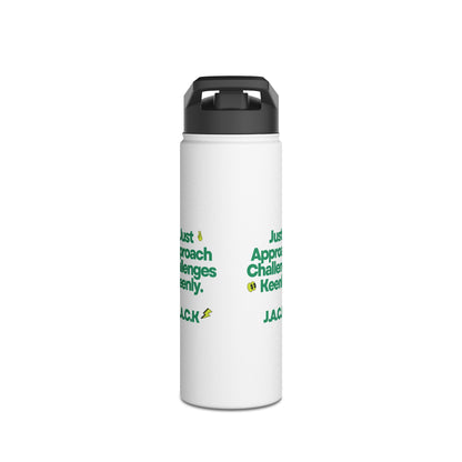 Personalized Initial Quote Simple Message Stainless Steel Water Bottle