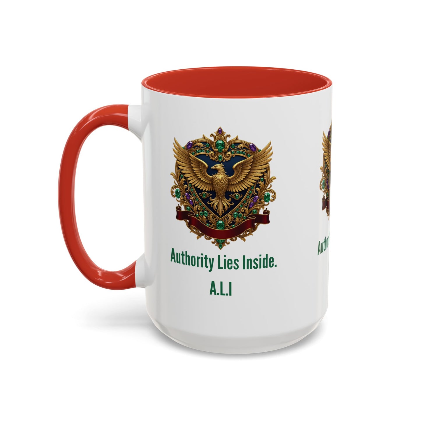 Personalized Initial Eagle Accent Coffee Mug