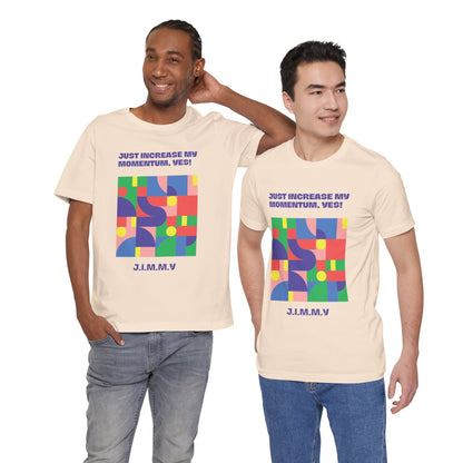 Personalized Momentum Graphic Colorful Geometric Design Tee