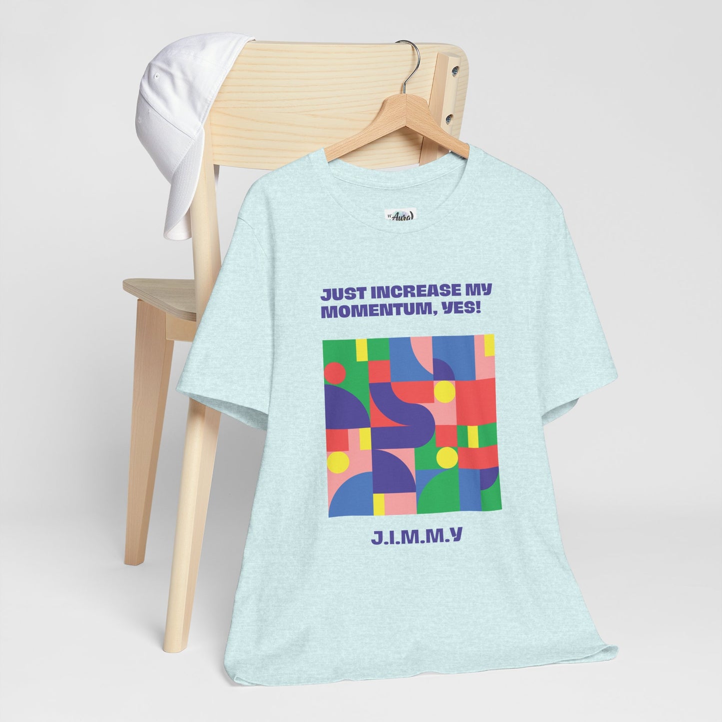 Personalized Momentum Graphic Colorful Geometric Design Tee