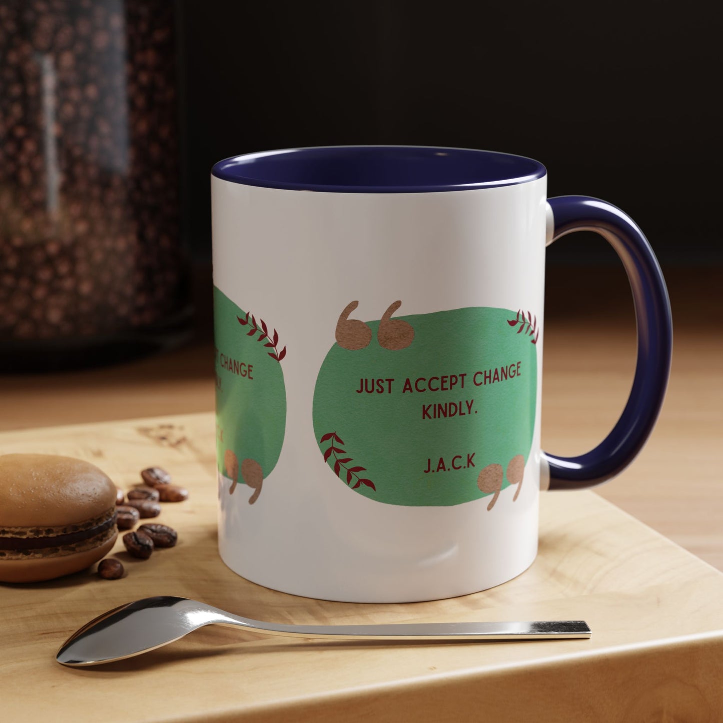 Personalized Note Box Accent Coffee Mug