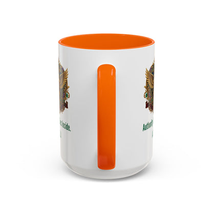 Personalized Initial Eagle Accent Coffee Mug
