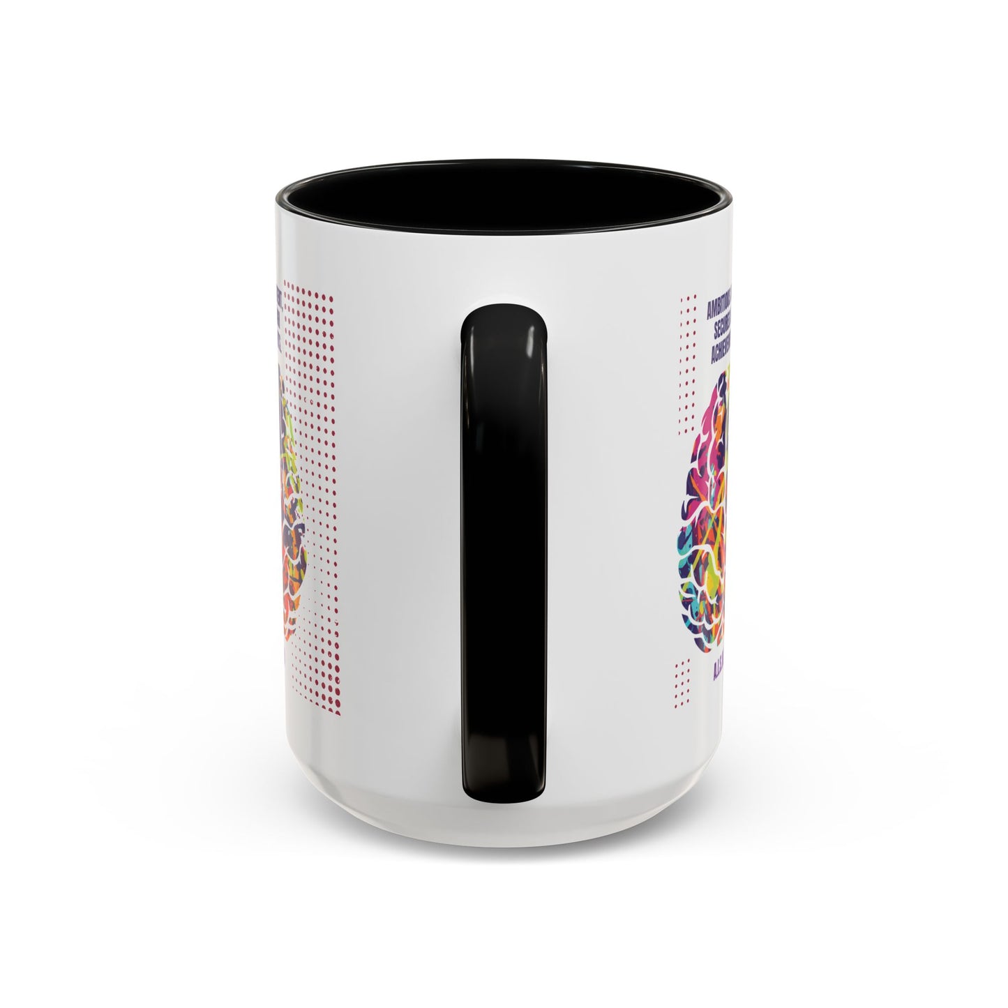 Personalized Initial Brain Accent Coffee Mug