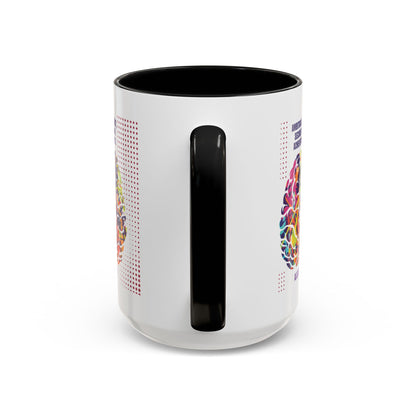 Personalized Initial Brain Accent Coffee Mug