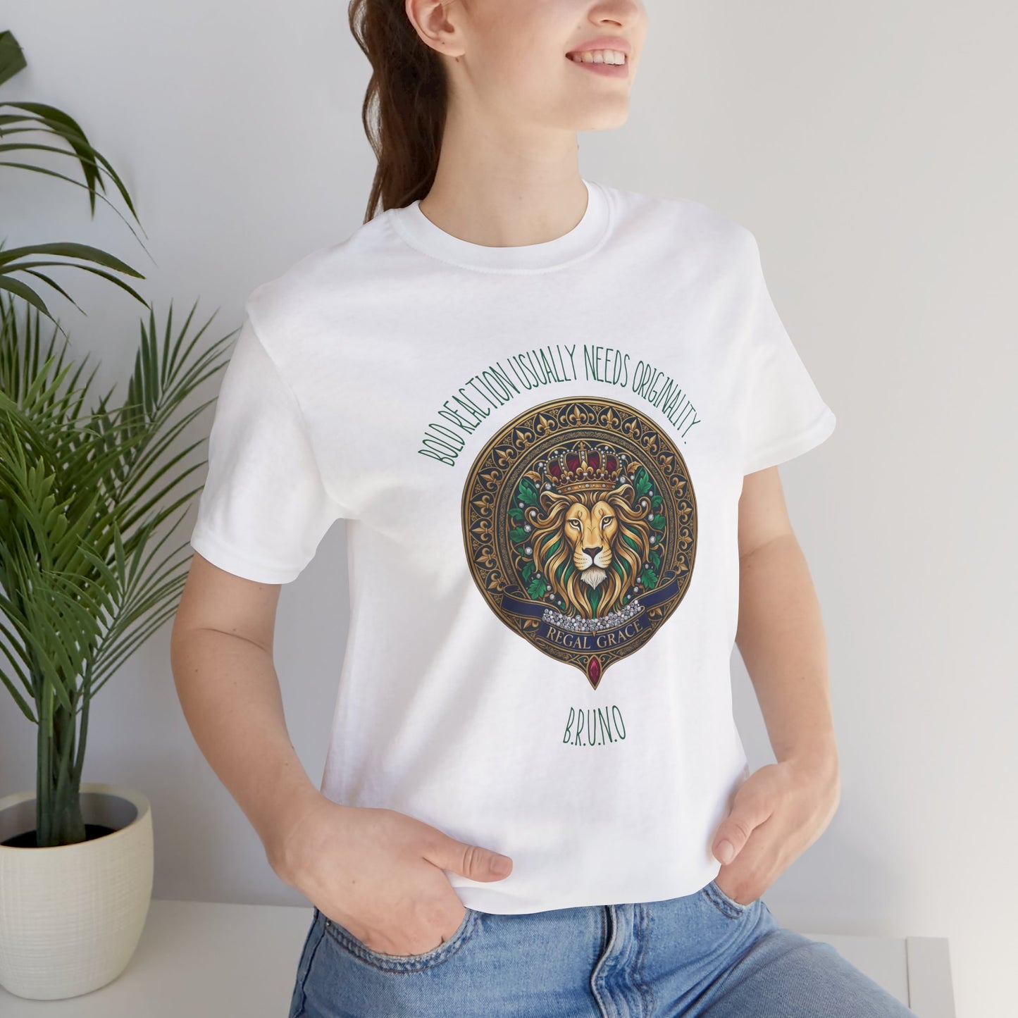 Personalized Lion Crest Graphic Tee