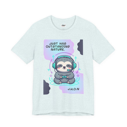 Personalized Sloth Gamer Tee
