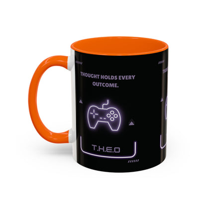 Personalized Initial Game Controller Accent Coffee Mug
