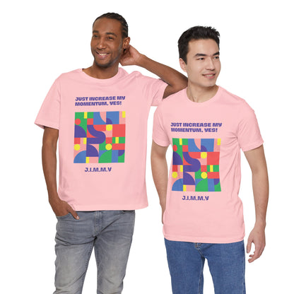 Personalized Momentum Graphic Colorful Geometric Design Tee
