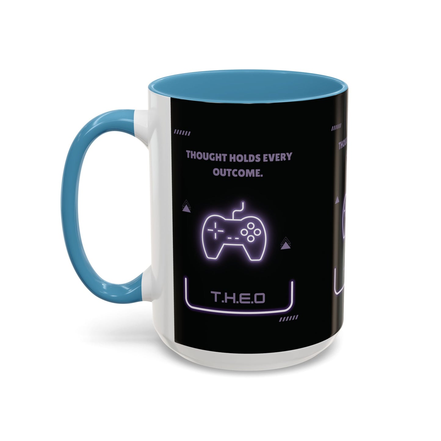 Personalized Initial Game Controller Accent Coffee Mug