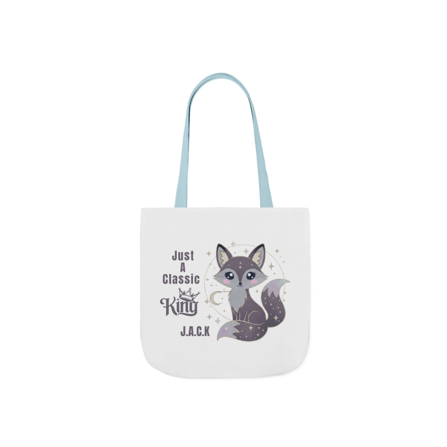 Personalized Initial Quote Fox King Canvas Tote Custom Name