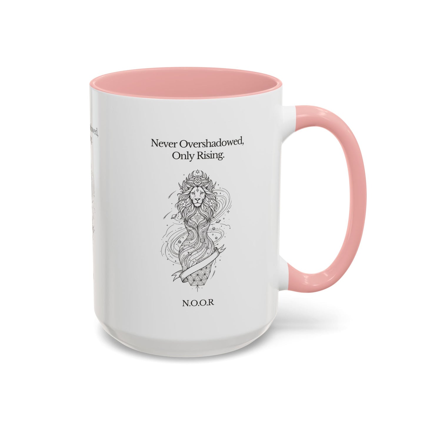 Personalized Girl Lion Accent Coffee Mug