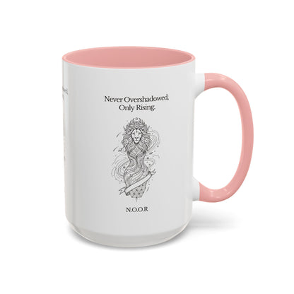 Personalized Girl Lion Accent Coffee Mug
