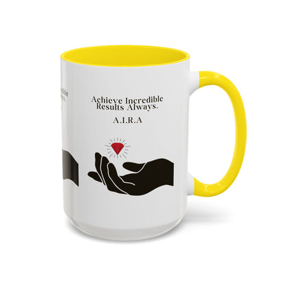 Personalized Initial Hand and Gem Accent Coffee Mug