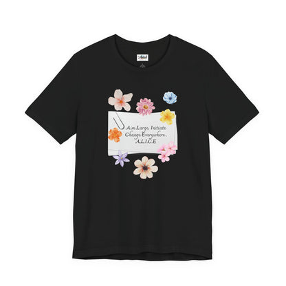 Personalized Floral Note Tee