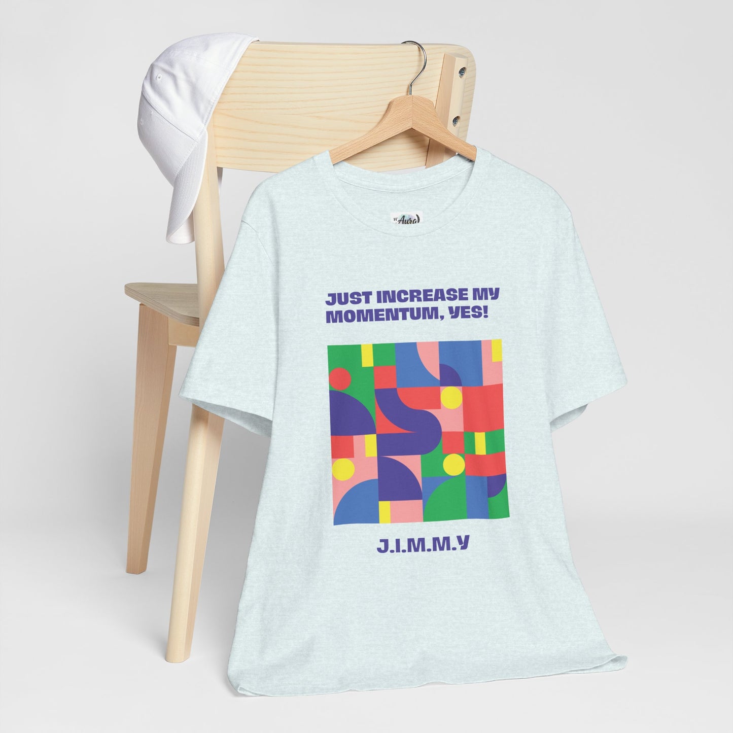 Personalized Momentum Graphic Colorful Geometric Design Tee