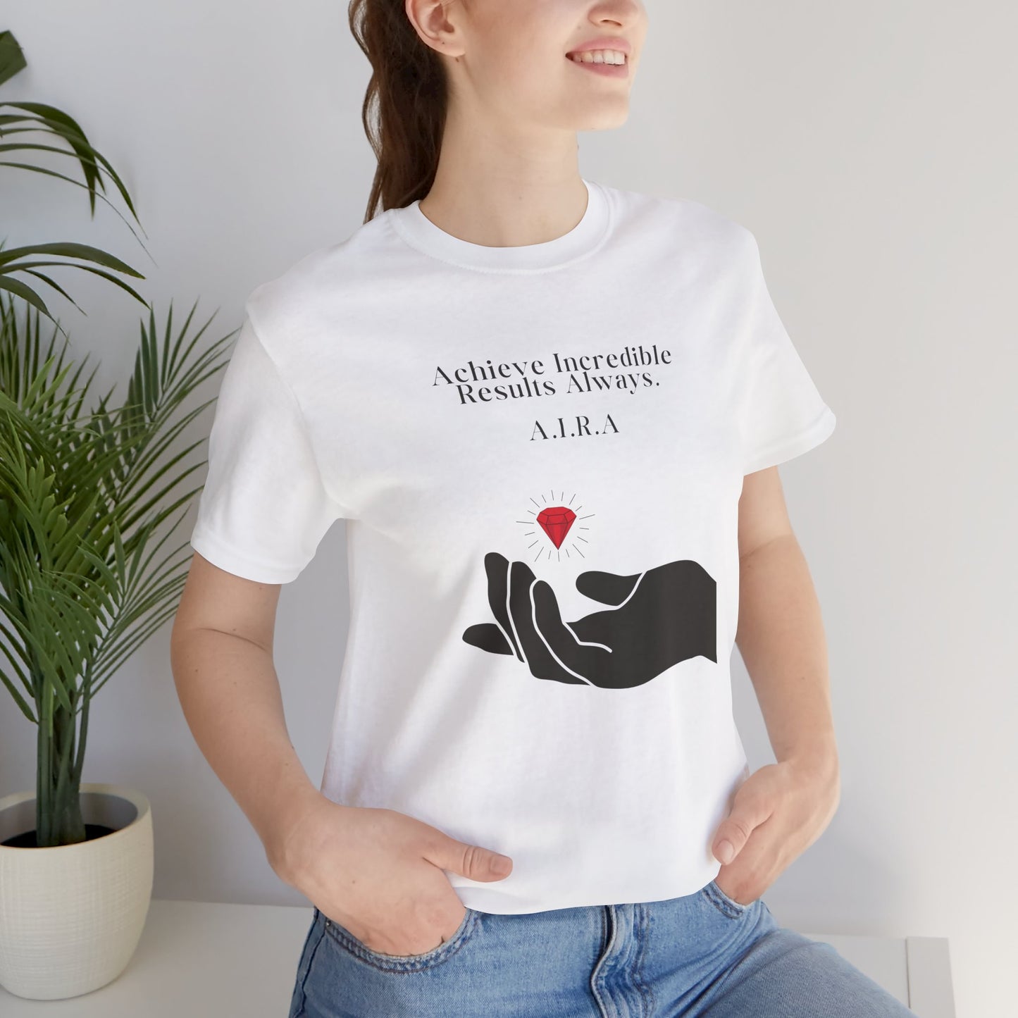 Personalized Hand & Gem Design Tee