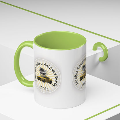 Personalized Car with Horse Accent Coffee Mug