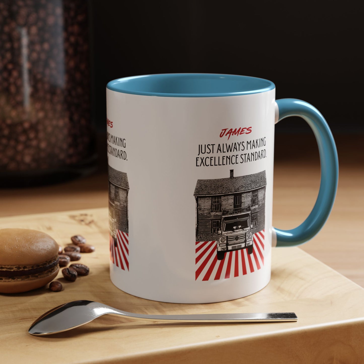 Personalized Vintage Car Accent Coffee Mug
