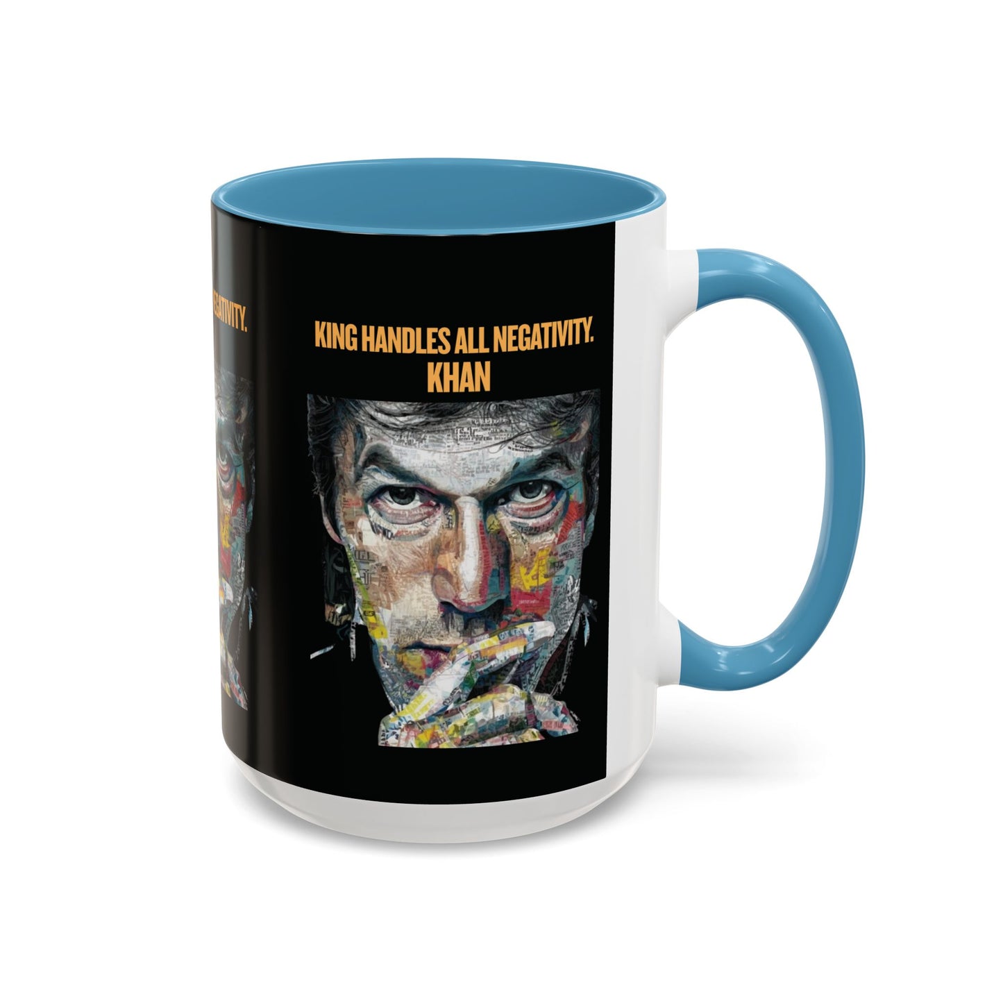 Personalized Initial Khan Accent Coffee Mug